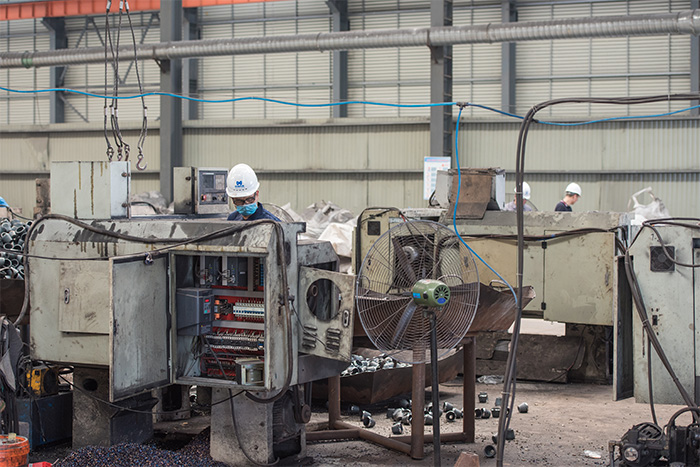 洛阳网架配件-锥头加工车间